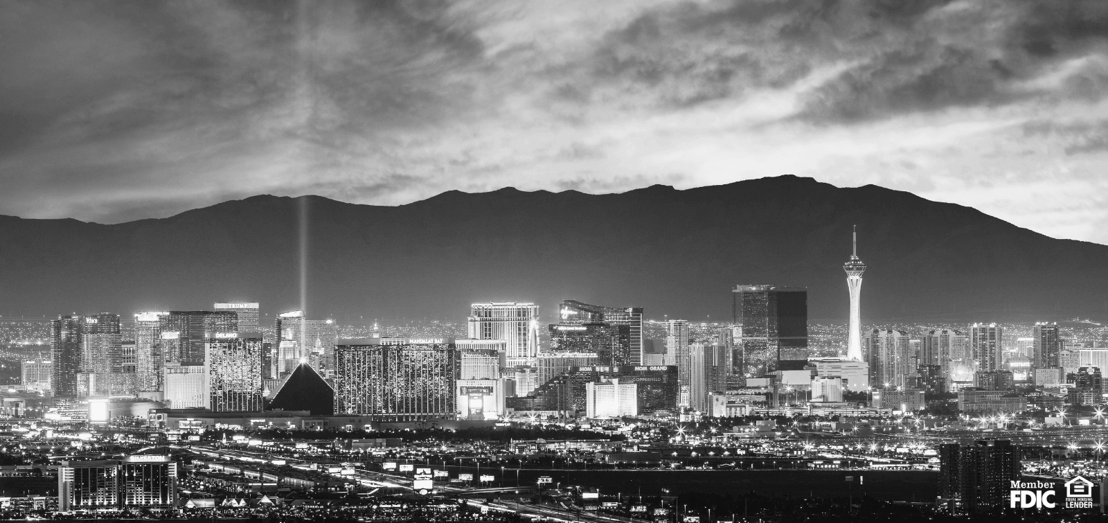 Nevada Skyline at night