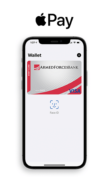 Armed Forces Bank Apple Pay landing page
